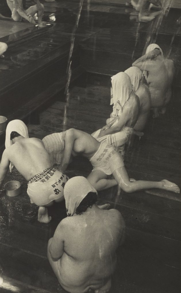 "Sukayu Hot Spring, Aomori Prefecture" (1957) by Hiroshi Hamaya, gelatin silver print, © Keisuke Katano, The J. Paul Getty Museum, Los Angeles.