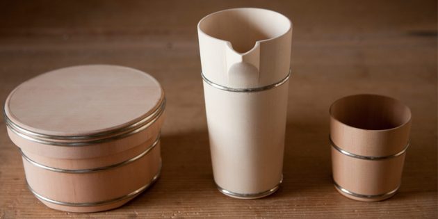 Nakagawa Shuji wood vessels handmade oke maker Kyoto Japan