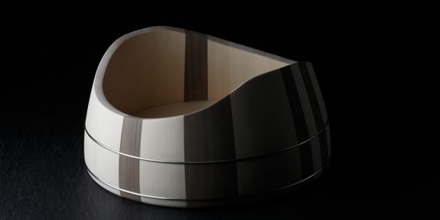 Nakagawa Shuji Kyoto handmade wood craft oke bucket