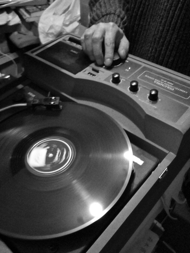 Vintage music records in Japan