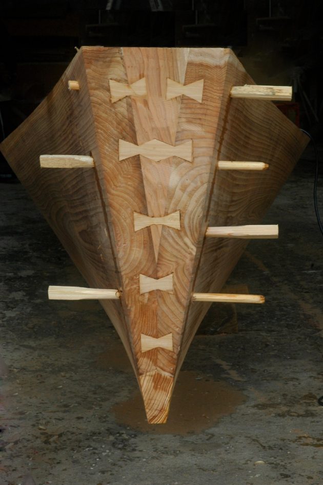 Japanese boatbuilding technique