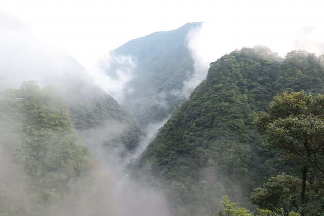 Hiking in the mountains Shikoku Japan