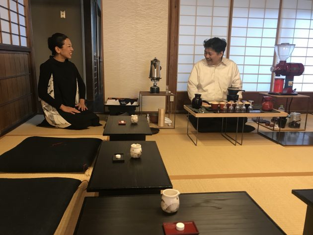 hirotomi doi coffee ceremony minako hiromi artist the terminal kyoto lacquer mandalas